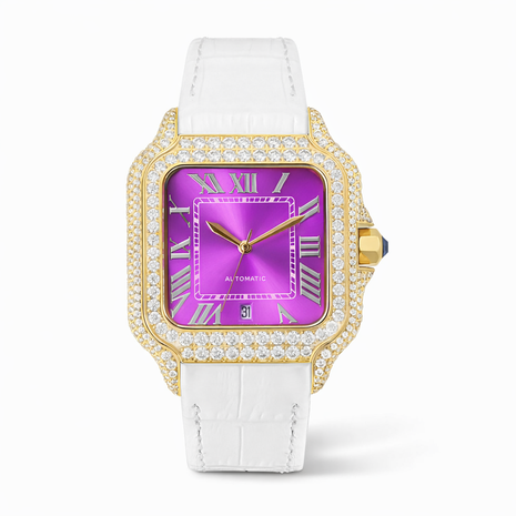 Ceas Santos Gold Bezel - Automatic Iced Full Moissanite VVS