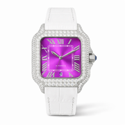 Ceas Santos Silver Bezel - Automatic Iced Full Moissanite VVS