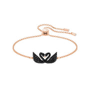 Set Lebede Negru Rose gold