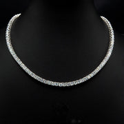 Set 2 Coliere Cuban & Tennis cu Cristal 4mm