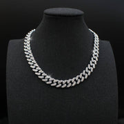 Colier  Cuban Argintiu