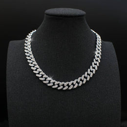 Colier  Cuban Argintiu