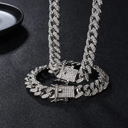 Bratara Cuban Argintiu