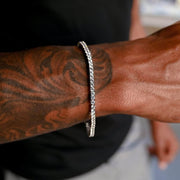 Bratara Tennis Argintiu