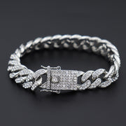 Bratara Cuban Argintiu